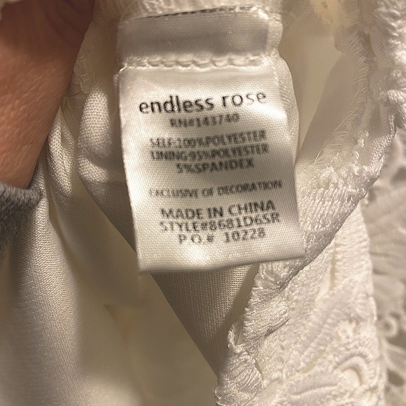 Endless Rose 🤍 | Floral Lace Crochet Cut Out Dress - Picture 6 of 6